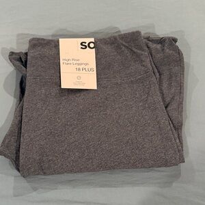 SO Kids Charcoal Flare Leggings